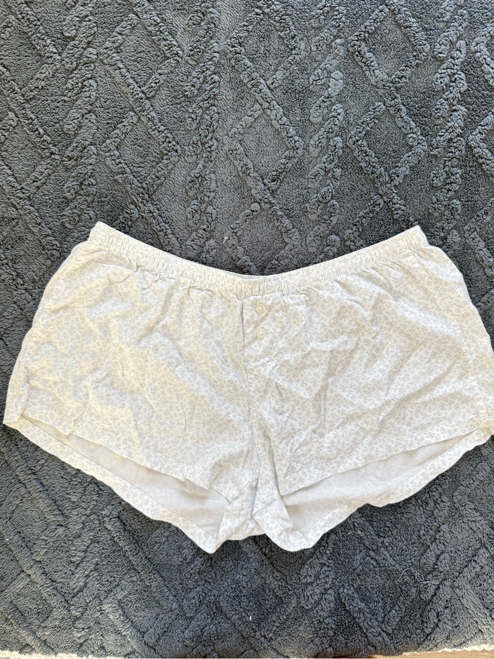 Brandy Melville Light Blue Floral Lounge Shorts